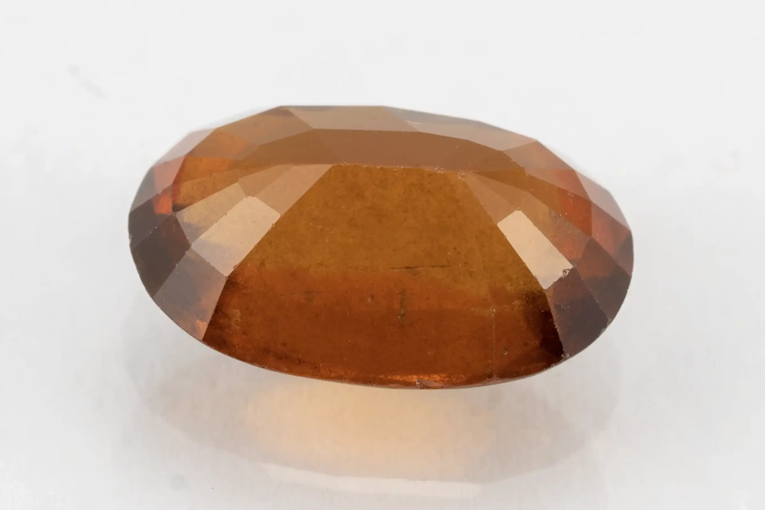 Hessonite (Gomed) 7.35 Carat / 8.08 Ratti - Back View