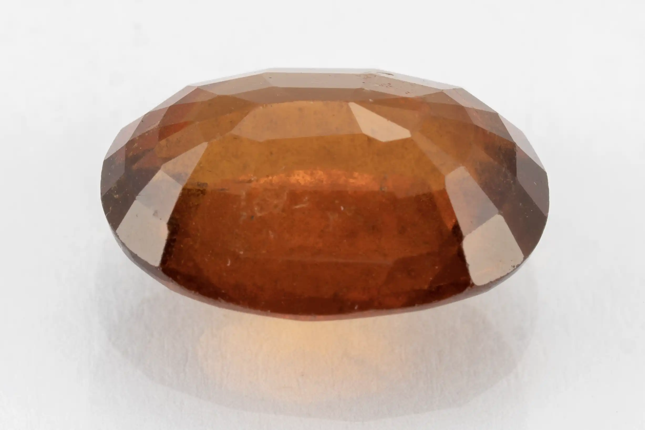 Hessonite (Gomed) 7.14 Carat / 7.85 Ratti - Back View