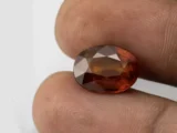 Hessonite (Gomed) 7.14 Carat / 7.85 Ratti - Size Reference
