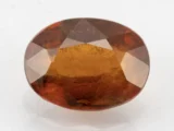 Hessonite Gemstone 7.14 Carat - Gomed Stone 7.85 Ratti - Front View