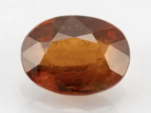 Hessonite Gemstone 7.14 Carat - Gomed Stone 7.85 Ratti - Front View