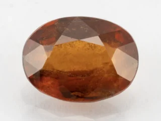 Hessonite Gemstone 7.14 Carat - Gomed Stone 7.85 Ratti - Front View
