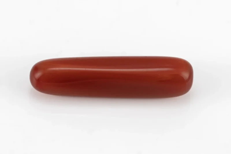 Italian Red Coral (Moonga) 5.745 Carat / 6.313 Ratti - Back View