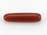 Italian Moonga Stone 6.313 Ratti - Red Coral Stone showcasing vibrant red color and capsule cut