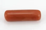 Italian Red Coral (Moonga) 6.165 Carat / 6.77 Ratti - Back View