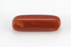 Italian Moonga Stone 6.62 Ratti - Red Coral Stone showcasing vibrant red color and capsule cut