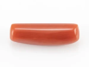 Natural Italian Red Coral (Moonga) 6.22 Carat / 6.83 Ratti - Capsule Shape - Back View
