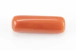 Natural Italian Red Coral (Moonga) 6.66 Carat / 7.32 Ratti - Capsule Shape - Back View