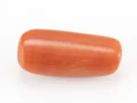Natural Italian Red Coral (Moonga) 6.66 Carat / 7.32 Ratti - Capsule Shape - Back View
