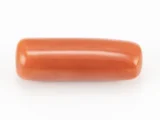 Natural Italian Red Coral (Moonga) 7.01 Carat / 7.70 Ratti - Capsule Shape - Back View