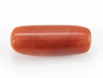 Natural Italian Red Coral (Moonga) 7.58 Carat / 8.33 Ratti - Capsule Shape - Back View