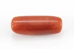 Natural Italian Red Coral (Moonga) 7.58 Carat / 8.33 Ratti - Capsule Shape - Back View