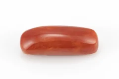Italian Moonga Stone 8.33 Ratti - Red Coral Stone showcasing vibrant red color and capsule cut