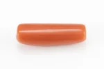 Natural Italian Red Coral (Moonga) 7.685 Carat / 8.445 Ratti - Capsule Shape - Back View