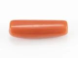 Natural Italian Red Coral (Moonga) 7.685 Carat / 8.445 Ratti - Capsule Shape - Back View