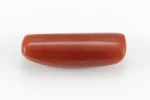 Natural Italian Red Coral (Moonga) 7.830 Carat / 8.604 Ratti - Capsule Shape - Back View