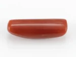 Natural Italian Red Coral (Moonga) 7.830 Carat / 8.604 Ratti - Capsule Shape - Back View