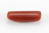 Natural Italian Red Coral (Moonga) 7.830 Carat / 8.604 Ratti - Capsule Shape - Back View