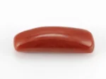 Italian Moonga Stone 8.604 Ratti - Red Coral Stone showcasing vibrant red color and capsule cut