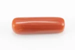 Natural Italian Red Coral (Moonga) 7.935 Carat / 8.720 Ratti - Capsule Shape - Back View