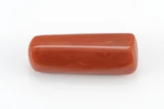 Natural Italian Red Coral (Moonga) 7.980 Carat / 8.769 Ratti - Capsule Shape - Back View