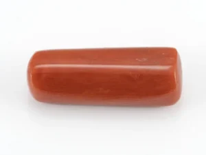 Natural Italian Red Coral (Moonga) 7.980 Carat / 8.769 Ratti - Capsule Shape - Back View