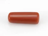 Italian Moonga Stone 8.769 Ratti - Red Coral Stone showcasing vibrant red color and capsule cut