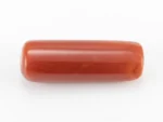 Natural Italian Red Coral (Moonga) 8.080 Carat / 8.879 Ratti - Capsule Shape - Back View