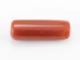 Natural Italian Red Coral (Moonga) 8.080 Carat / 8.879 Ratti - Capsule Shape - Back View