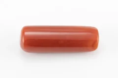 Natural Italian Red Coral (Moonga) 8.080 Carat / 8.879 Ratti - Capsule Shape - Back View