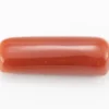 Italian Moonga Stone 8.879 Ratti - Red Coral Stone showcasing vibrant red color and capsule cut