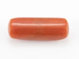 Natural Italian Red Coral (Moonga) 9.205 Carat / 10.115 Ratti - Capsule Shape - Back View