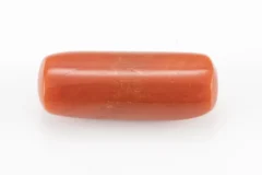 Natural Italian Red Coral (Moonga) 9.205 Carat / 10.115 Ratti - Capsule Shape - Back View