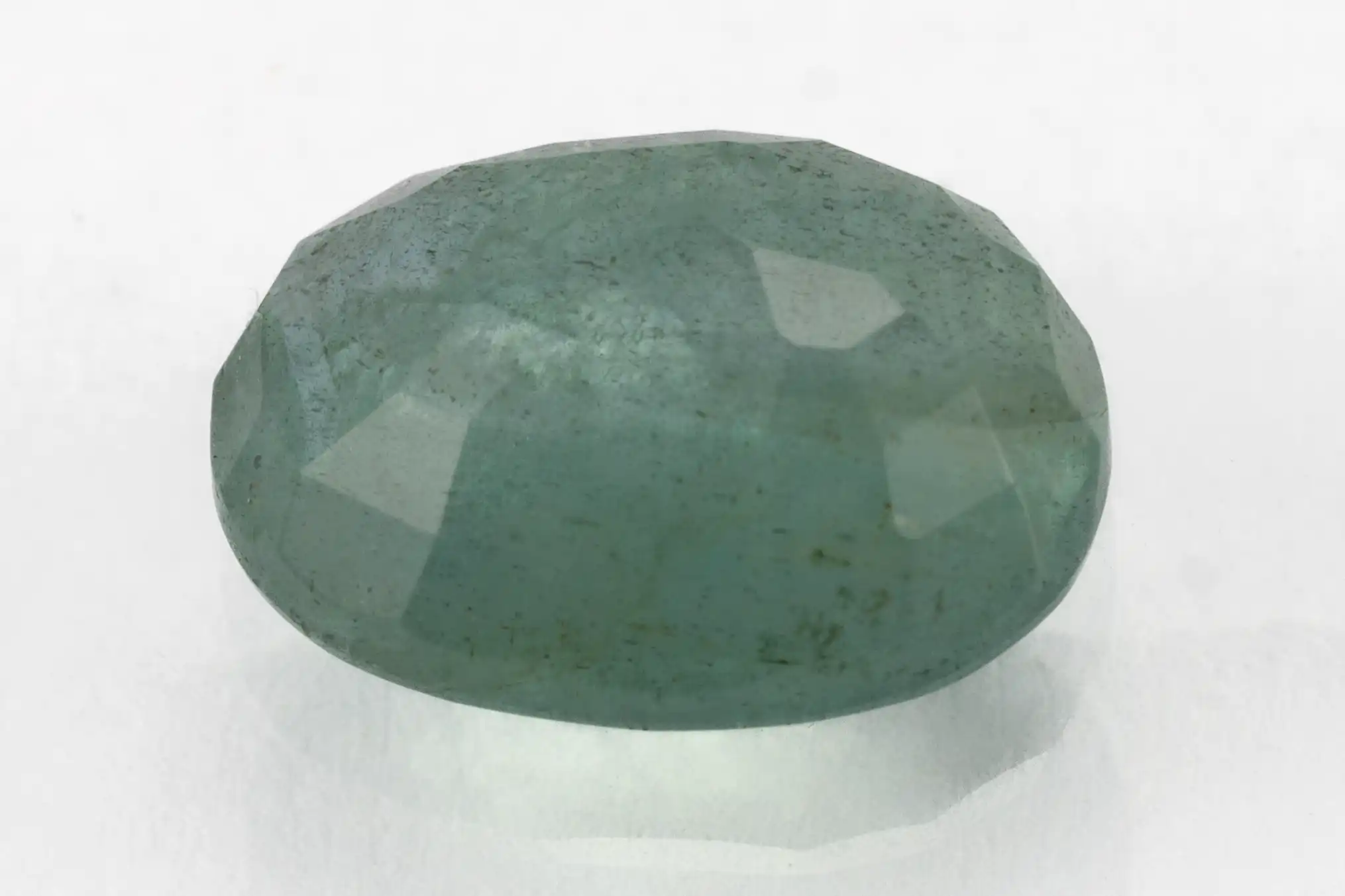 Natural Jambia Emerald (Panna) 3.20 Carat / 3.52 Ratti - Back View