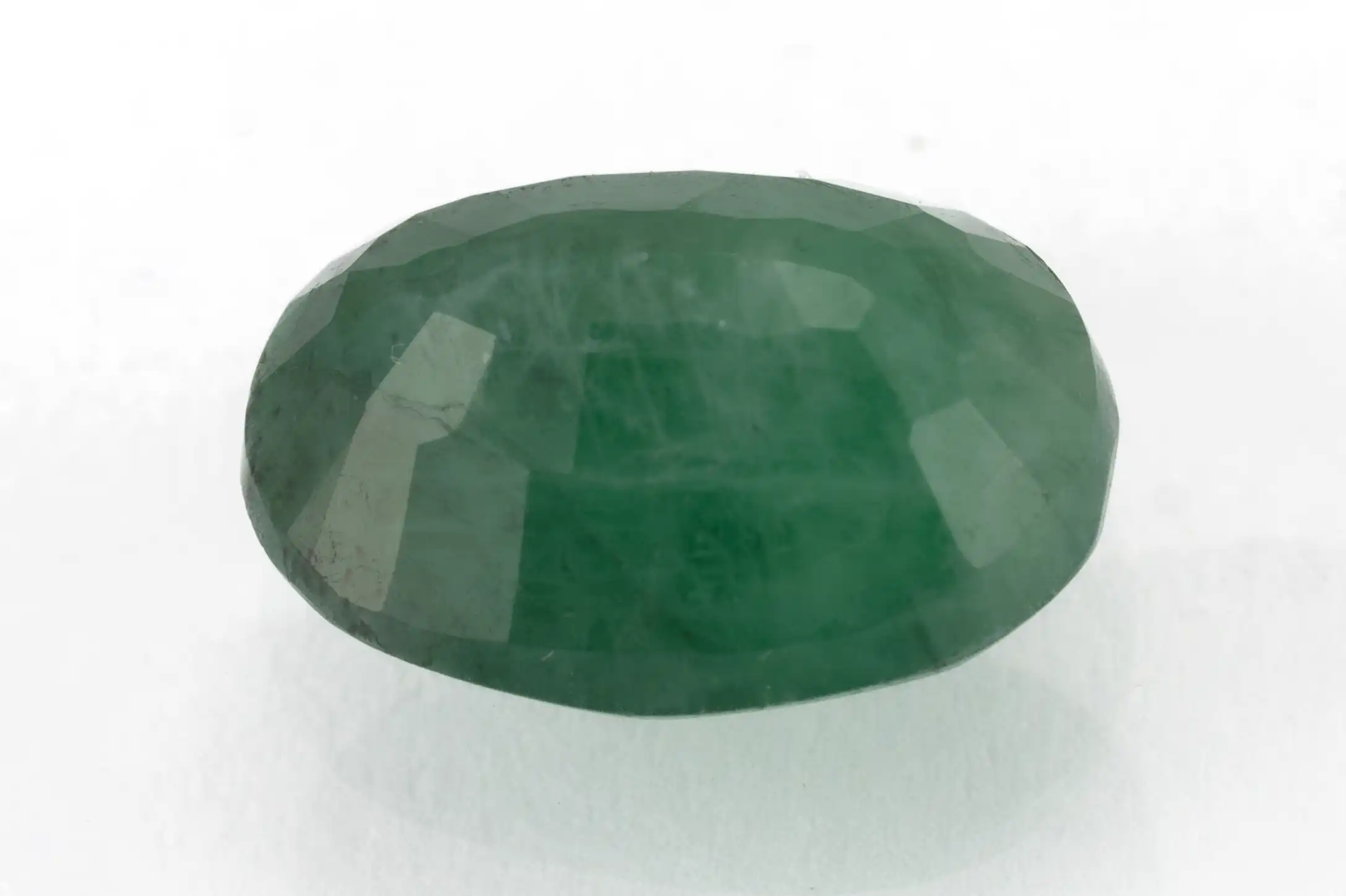 Natural Jambia Emerald (Panna) 3.66 Carat / 4.02 Ratti - Back View