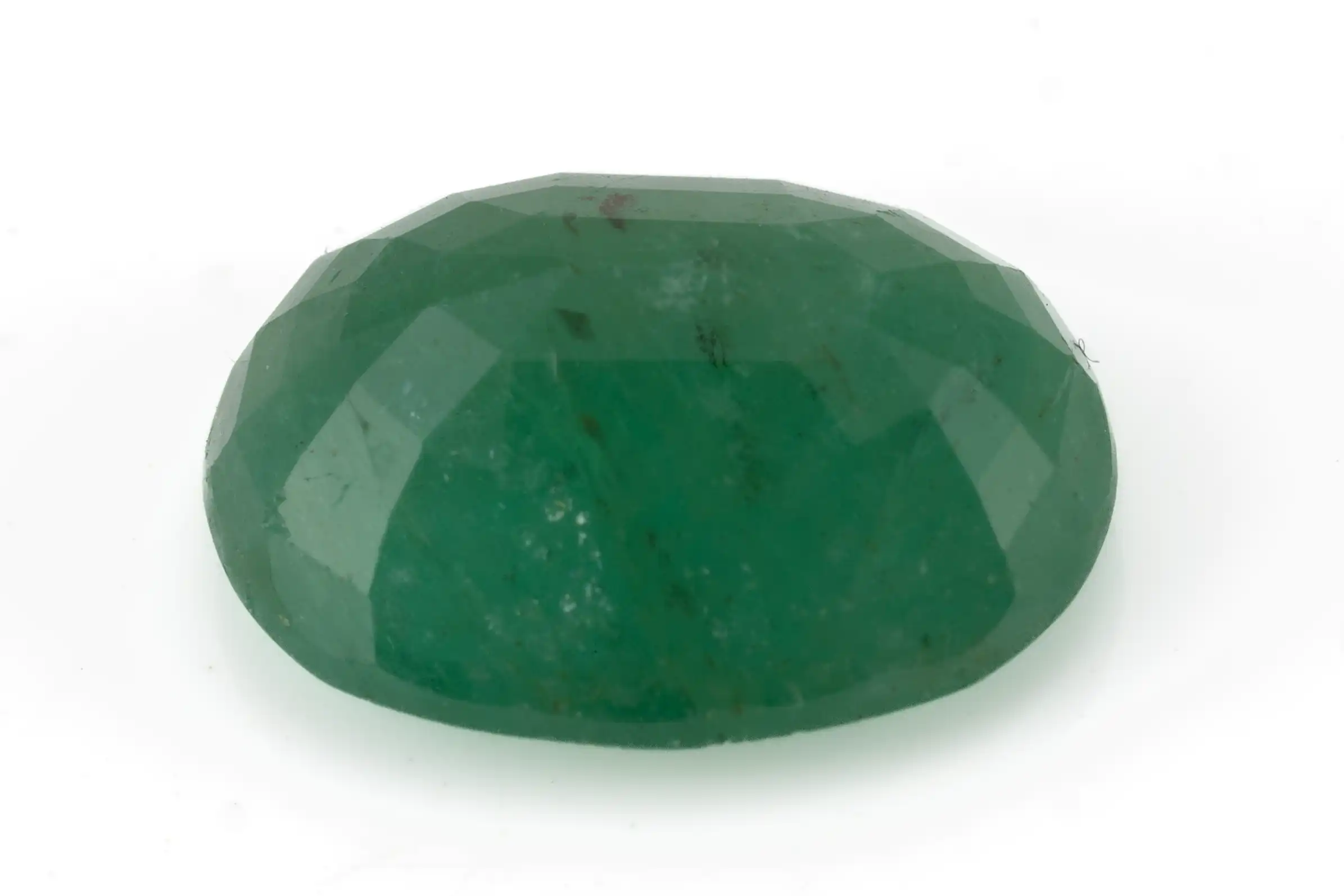 Natural Jambia Emerald (Panna) 4.67 Carat / 5.13 Ratti - Back View