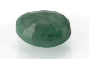 Natural Jambia Emerald (Panna) 4.77 Carat / 5.24 Ratti - Back View