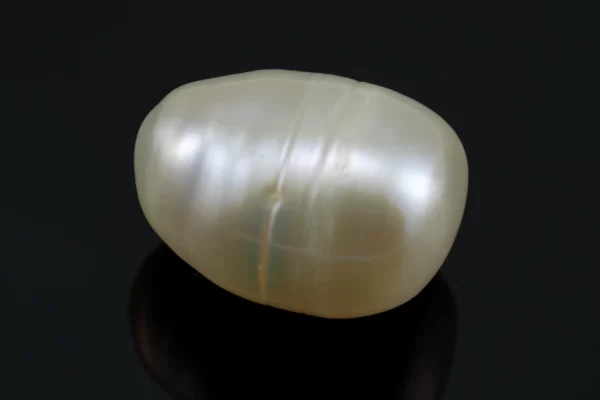 Certified Keshi Pearl 6.285 Carat - 6.907 Ratti - Front View