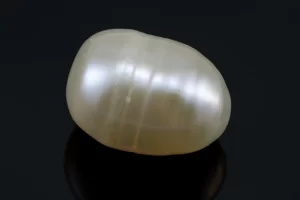 Certified Keshi Pearl 6.285 Carat - 6.907 Ratti - Back View