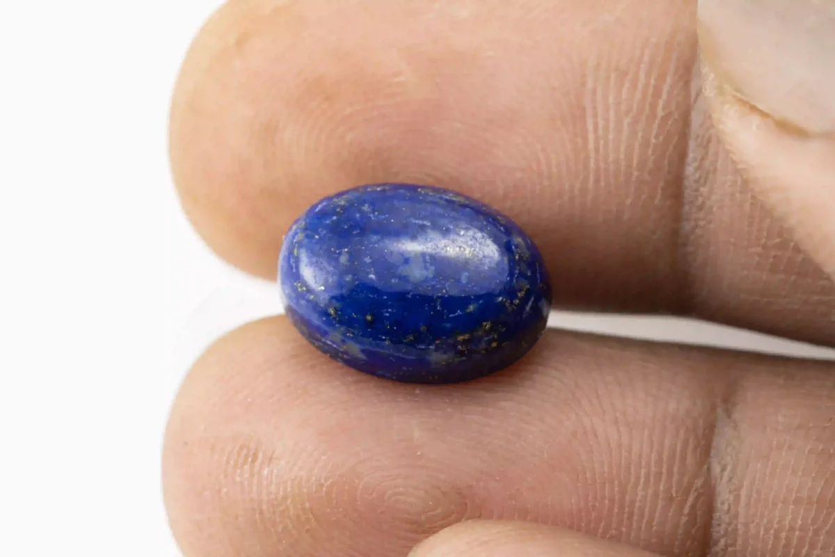 Lapis (Lajvart) 7.67 Carat / 8.42 Ratti - Size Reference