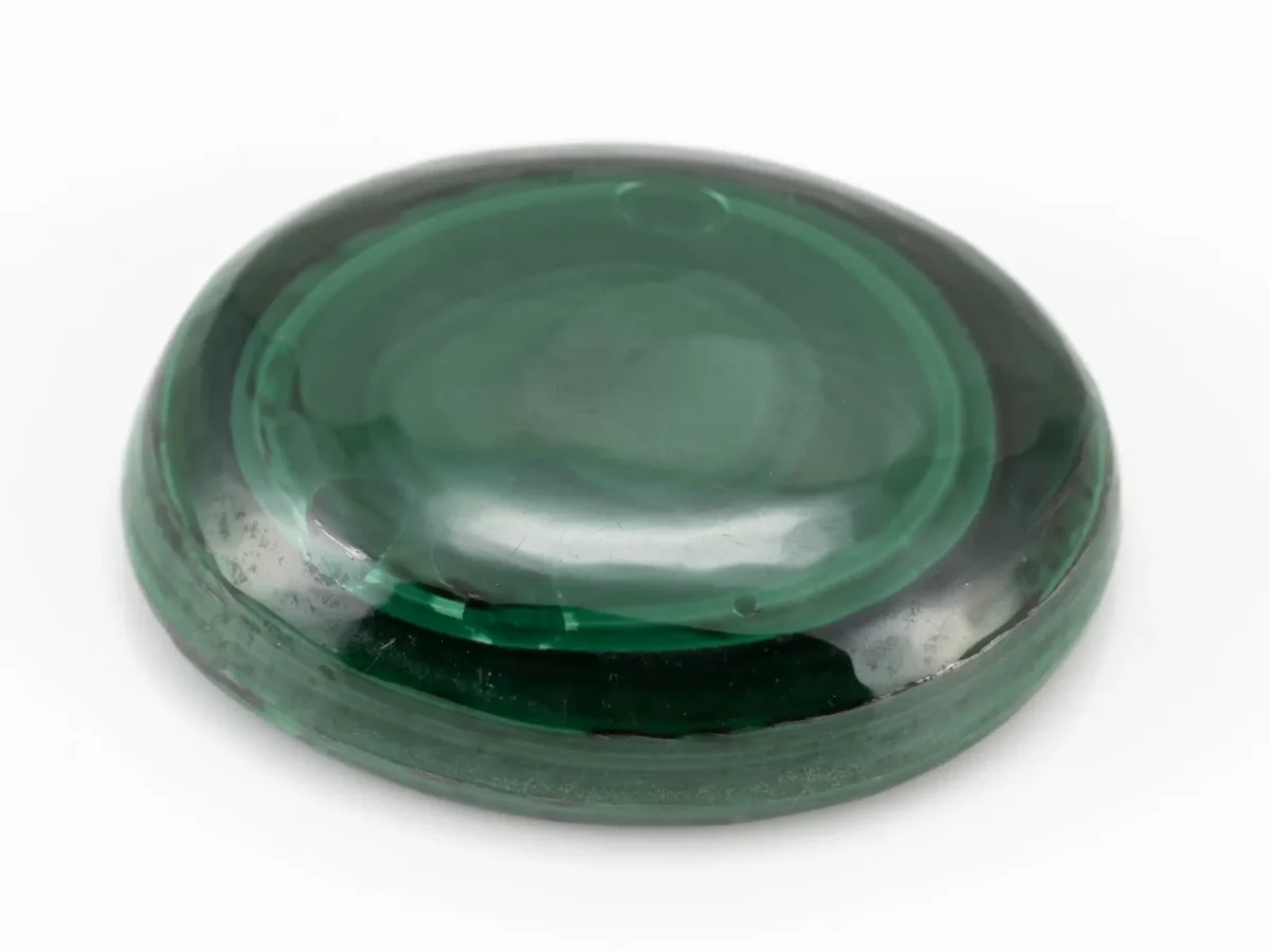 Certified Malachite Stone 20.40 Carat (Kidney Stone) - Natural Green Gemstone