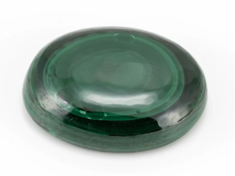 Certified Malachite Stone 20.40 Carat (Kidney Stone) - Natural Green Gemstone