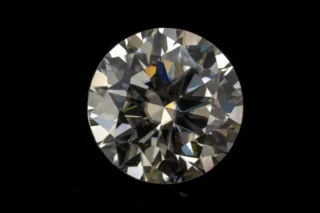 Moissanite Diamond 6mm 0.74 Carat (0.81 Ratti) - Front View