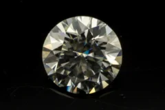 Moissanite 8mm1.75 Carat (1.92 Ratti) - Front View