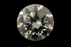 Moissanite 9mm 2.54 Carat / 2.79 Ratti - Front View