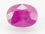 Mozambique Ruby Stone 6.02 Carat - 6.61 Ratti Manik Stone showcasing vibrant red color