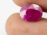 Mozambique Ruby (Manek) 6.06 Carat - 6.66 Ratti - Size Reference