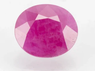 Mozambique Ruby Stone 6.49 Carat - 7.13 Ratti Manik Stone showcasing vibrant red color
