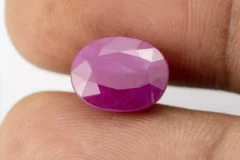 Mozambique Ruby (Manek) 6.67 Carat - 7.33 Ratti - Size Reference