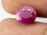 Mozambique Ruby (Manek) 7.39 Carat - 8.12 Ratti - Size Reference